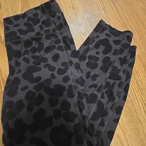 DSG Charcoal Leopard Print Ankle Pants
